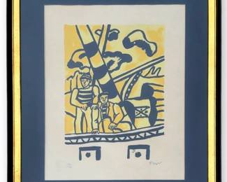 FERNAND LEGER (French, 1881-1955) "Le Remorqueur" Lithograph