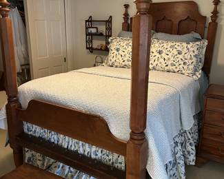 Lovely Sheraton style tall four poster bed