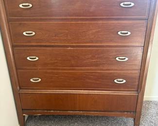 mid century modern upright dresser