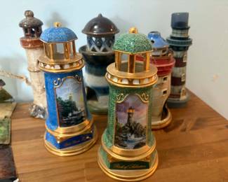 lots of lighthouse decor