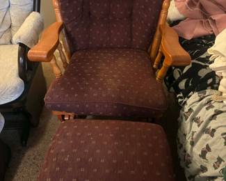 Glider rocker with ottoman $25