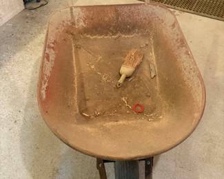 a couple old wheelbarrows