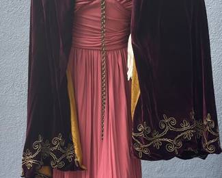 Velvet Cape and Sara Shelburne Dress