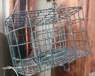 Vintage Metal Wire Suet Cage Bird Feeder