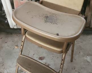 Vintage Cosco Metal High Chair