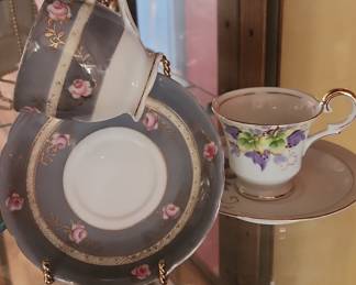 Vintage UCAGCO Demitasse Cup and Saucer Set with Floral Motif