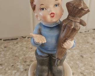 Vintage Erich Stauffer "Umbrella Boy" Figurine