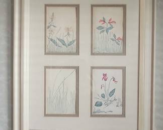 Framed Botanical Prints (Set of 3)