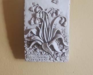 Lily of the Valley Plaque by Carruth Studio