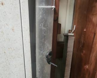 Vintage Tube Bird Feeder with Metal Top and Base