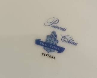 Princess China "Riviera" Pattern Dinnerware Set by Empcraft USA