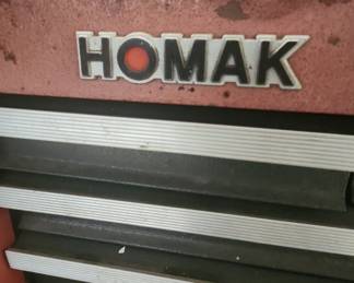 Vintage Homak 5-Drawer Metal Toolbox with Tools