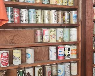 Assorted Vintage Beer Cans Collection