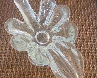 Clear Glass Grape Cluster Ashtray