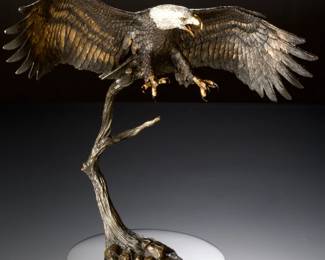 CA Pardell 'Sky's the Limit' BRONZE EAGLE Sculpture Legends 1998 Ltd. Ed. 394/500