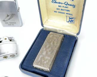 Lot of 8 Vintage Lighters: Zippo, Colibri, Ronson, Flamax, Barlow