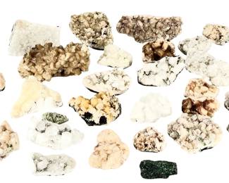 27-Piece Natural Crystal & Mineral Specimen Collection - Geodes, Quartz, Calcite
