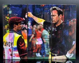 Tin Cup Movie Kevin Costner Final Hole 3-Piece Canvas Wall Art Print