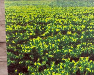 Joseph Sim Signed Lithograph Print "Last Year For Beans" (Green Variation)