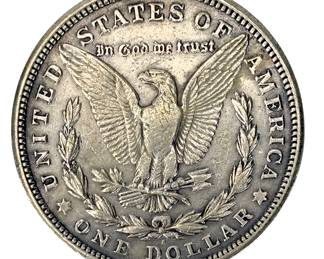 Vintage 1921-S US Morgan Silver Dollar Coin - Circulated Collectible