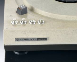 Kenwood KD-500 Vintage Corian Stone Turntable Plinth Base for Parts/Repair Project