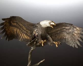 CA Pardell 'Sky's the Limit' Bronze Eagle Sculpture Legends 1998 Ltd. Ed. 394/500