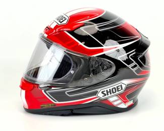Shoei RF-1200 Full-Face Motorcycle Helmet XL 61-62cm - Red/Black/White Graphic
