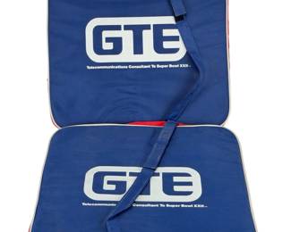 Vintage Super Bowl XXII. 1988GTE. SeatCushions (2) - Washington vs. Denver