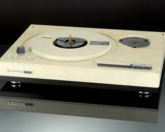 Kenwood KD-500 Vintage Corian Stone Turntable Plinth Base for Parts/Repair Project