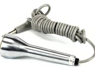 Vintage Voice of Music V-M Microphone Mic. | BrushedAluminum Gold Mesh Grille