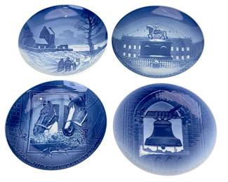 Collectible B&G Danish Christmas. PlatesLot of 4: 1965, 1970, 1975, 1990
