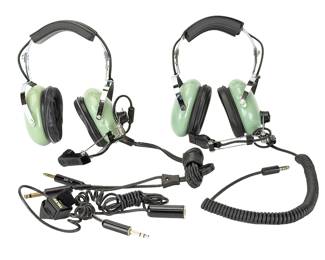Lot of 2 David Clark Aviation Headsets: H!)_#) & H10-76 Pilot Headsets
