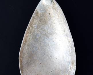 Zuni Effie Calavaza Silver Turquoise Snake Teardrop Pendant Native American