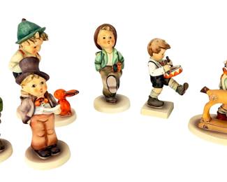 Lot of 6 Vintage Goebel Hummel Figurines - Classic Porcelain Collectibles