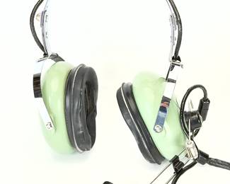 Lot of 2 David Clark Aviation Headsets: H10-30 & H10-76 Pilot Headsets