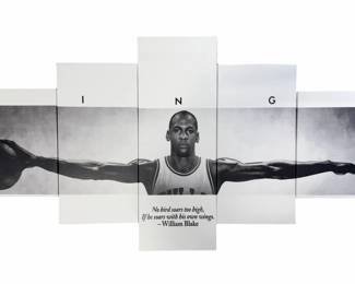 Michael Jordan 'Wings' Canvas Print 5-Piece Wall Art Sports Memorabilia