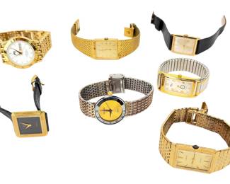 Lot of 7 Vintage & Fashion Quartz Watches: Bulova, Timex, JAG, Mixed Brands