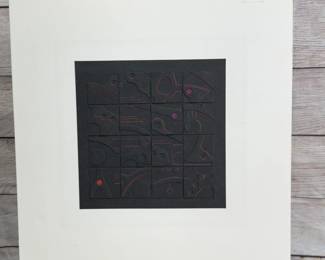 Abstract Mixed Media Layered Paper Cut Art, Unframed, Modern Style