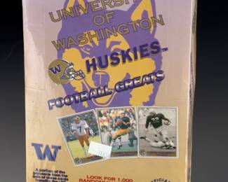 1992 UW Huskies Football Greats Sealed Trading Card Box - RARE Autographs!
