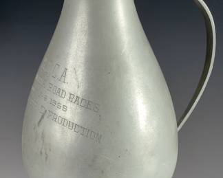 1958 SCCA Santa Maria Road Race Trophy, Jack mcAfee 2nd D Production Pewter