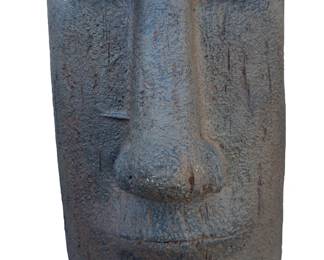 Huge Moai Tiki Head Garden Statue - Impressive Outdoor Decor Sculpture