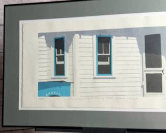 Linda Molto Signed Numbered Serigraph 'I'm Going Back to My Little Beach Shack'