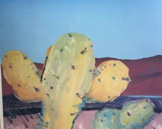 Patrick Coffaro 'Lemon Ice' Desert Cactus Southwestern Framed Art Print