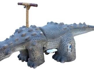 Vintage Crackerjax Scottsdale AZ Dinosaur Coin-Op Kid Ride Arcade Game