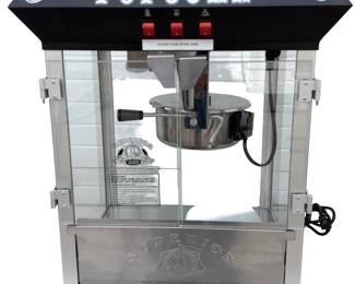 Superior 4635 Commercial-Style Popcorn Maker w/ Kettle & Scoop - Tested