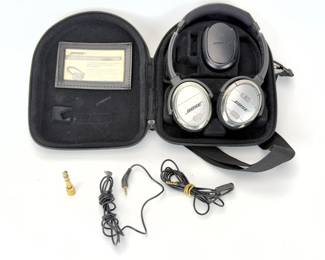Lot of. 2Bose QuietComfort QC-3 & QC-2 Noise Canceling Headphones w/ Cases