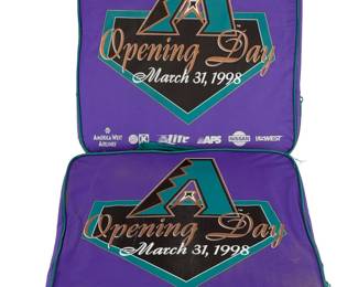 Arizona Diamondbacks 1998 Opening Day Seat Cushions (Lot of 2) Bank One Ballpark