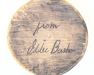 Joe Beeler Bacon Rind Osage Bronze Medallion Gift from Eddie Basha