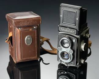 1950 Rolleiflex K4A 3.5 TLR Camera w/ Schneider-Kreuznach Xenar 75mm f/3.5 Lens