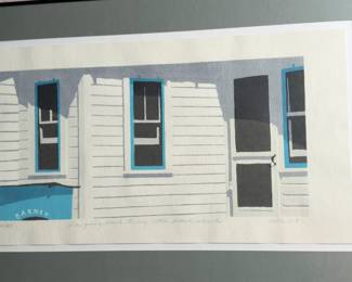 Linda Molto Signed Numbered Serigraph 'I'm Going Back to My Little Beach Shack'